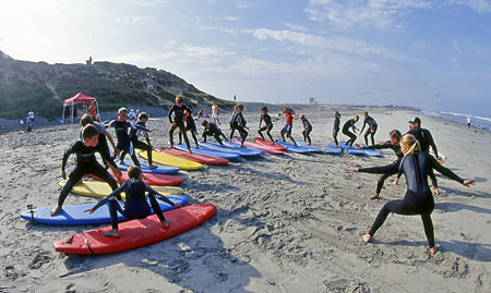 Surf School In California